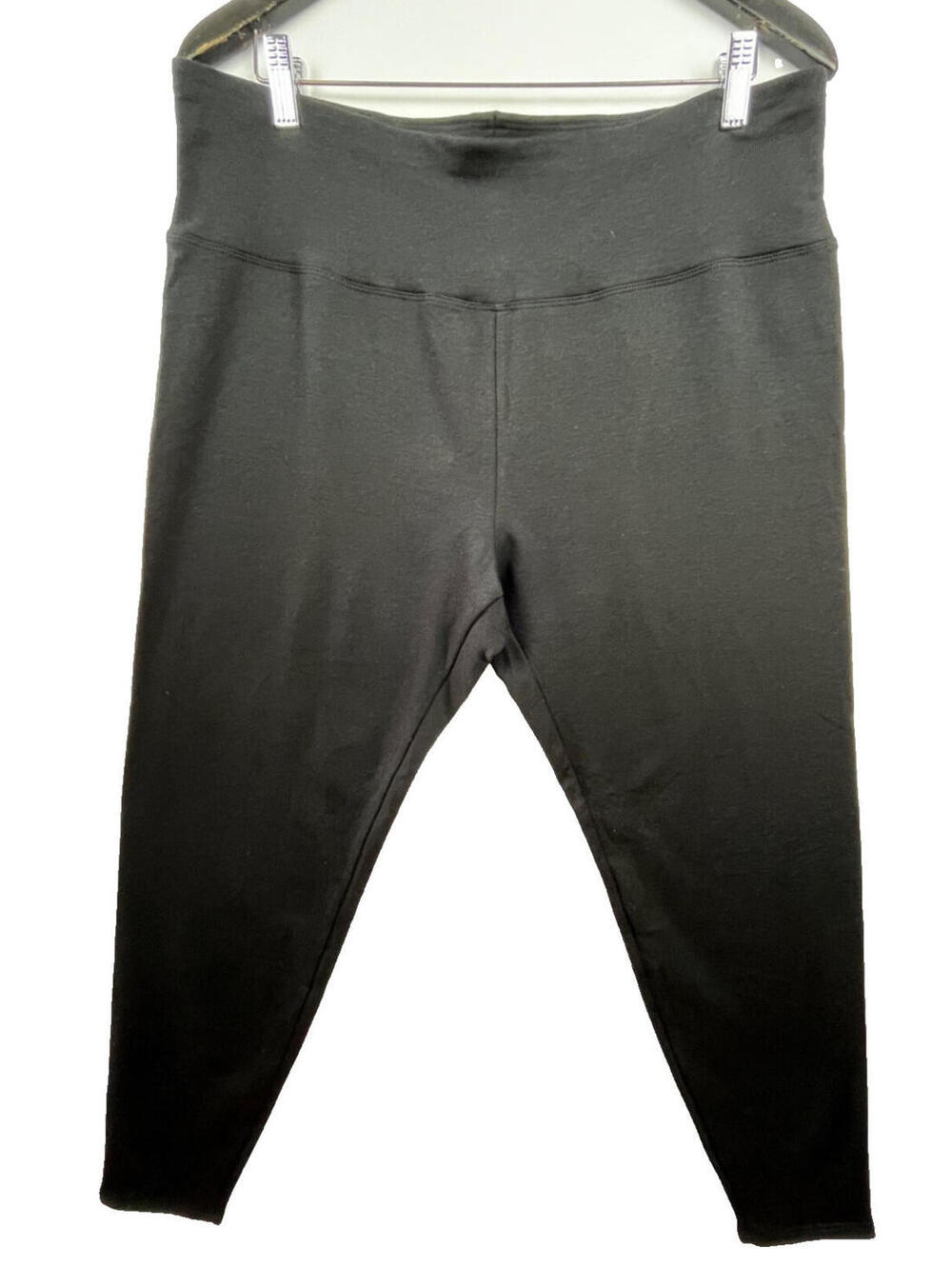 NWT Eileen Fisher Cozy Brushed Terry Hug Leggings XL Black High Rise Soft Lounge